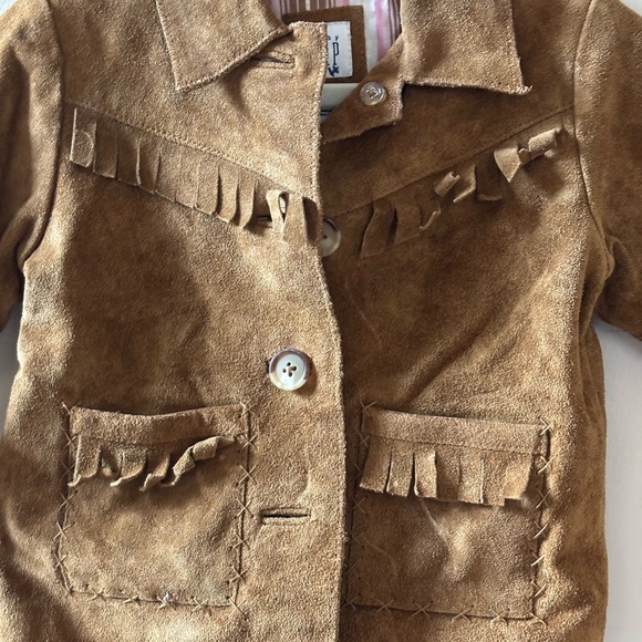 Vintage Gap Suede Fringed Jacket | Sz 6-12 mo - Picture 2 of 4